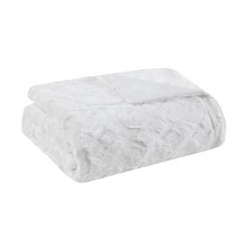 B09hvbbcxs Madison Park Zuri Oversized Faux Fur Throw Blanket Animal Stripe 60x70 Luxury