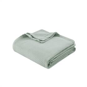 Bl51n-0737 Madison Park Liquid Cotton Luxury Blanket Soft Cozy 100% Ring Spun For Bed