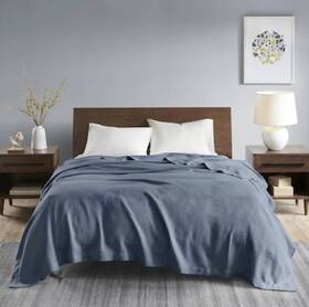Mp51n-6430 Madison Park 100 Percent Egyptian Cotton Solid Blanket
