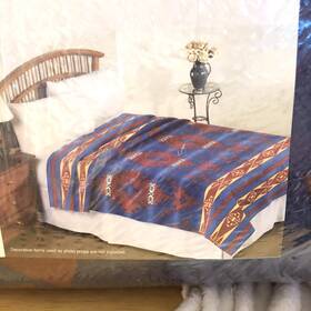 Mainstays 025853217467 Vintage Home Twin/full Inch Inca Blanket 72x90 Usa See Pics/details