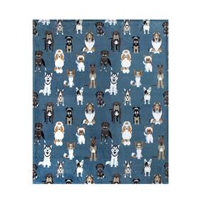 Mainstays 197502000895 Plush Throw Blanket Dogs 50 Inch X 60 Blue