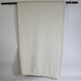 Mainstays 766686938043 Ivory Fuzzy King Size Bed Blanket 90 Inch X