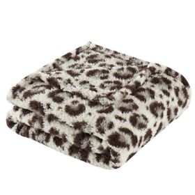 Ms6101806722-04 Mainstays Sherpa Throw Blanket 50inch X 60 Leopard