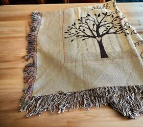 71-attwlv Manual Those We Love Memorial Fringe Throw Blanket Jo Moulton Tree 50x60