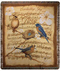 Manual Tapestry Feathered Woodworkers Throw Nest