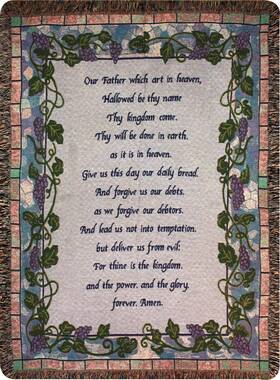Manual Woodworker 777467594815 Inspirational Collection 50 X 60-inch Tapestry Throw With Verse The L