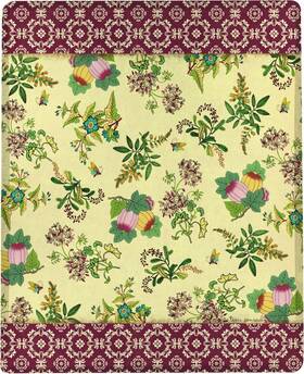 Manual Woodworkers 725734776440 Field Day Flowers Throw Blanket By Terri Conrad Designs 50x60 Inches Made In Usa