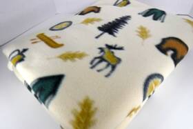 Manual Woodworkers And Weavers 725734647832 Blanket Throw Fleece Sherpa Camp Lodge 62 X 50