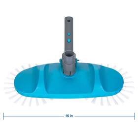 781510 Manufacturer Teal And Gray Pool Vacuum With Rotative Brushes - 2.51 Lbs