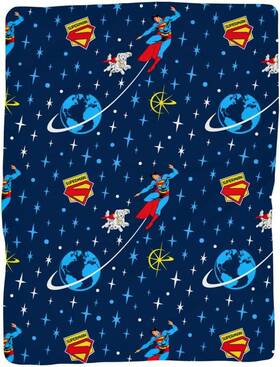 At7349 Manufacturing Company Inc Collectibles Superman Krypto Dog Bedding Super Soft Cozy Plush Throw 60 In X 70