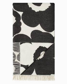 Marimekko 411254385258 Unikko Blanket Refine Your Home D Cor With Our Iconic Grey Decorative Throw