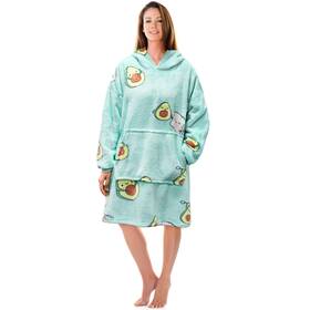 Bh04 Markdang Blanket Hoodie Sherpa Wearable Comfy With Big Pocket Sweatshir