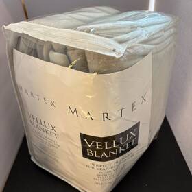 Martex 027399073378 Vellux Blanket King 108 Inch X 90 Green Mist New In Unopened Retail Package