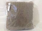 Martha Stewart Reversible Sweater Knit Ash Brown Throw Blanket 636206255403