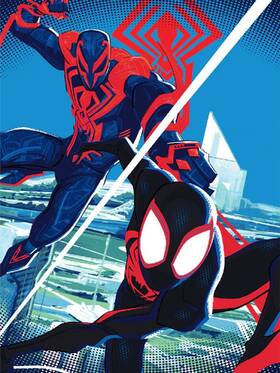 Marvel 032281149697 Spider-man Miles Morales Twin/full Size Blanket 55 Inch X75 By