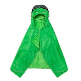 Marvel 032281187538 Hulk Hooded Blanket Green