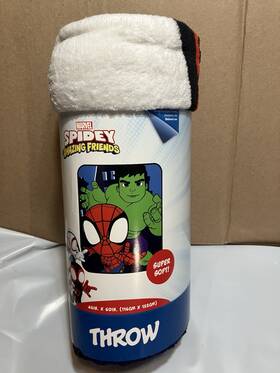 Marvel 032281229672 Spidey Throw Blanket 46 Inch X 60 Spider Man Fleece