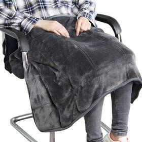 Maxtid 603996355804 Weighted Lap Blanket For Adults 8 Pounds Small Throw Travel