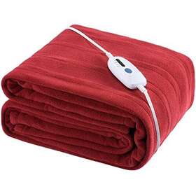 Mcjaw 306227278055 Electric Heated Blanket Twin Size 62 Inch X84 Large Fleece Warm Bedding Red