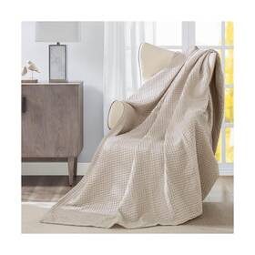 Meadow Park 711523718562 Cozy Waffle Weave Chenille Thermal Bed Blanket Queen 90... Fast Ship