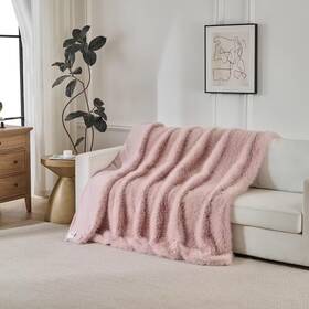 Meadowsky B0fb9pzy12 Luxury Fluffy Faux Fur Throw Blanketthick Fuzzy Cozy