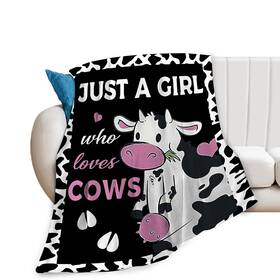 Mecowcm 992988999020 Cow Blanket Cute Super Soft Cozy Warm Milk Print Plush Throw Flee