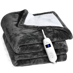 Medical King 810045230436 Heated Blanket Machine Washable Extremely Soft And Comfortable Th