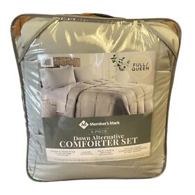 Cs4593bltx-1706 Members Mark Down Alternative Comforter Set Full Queen Silver