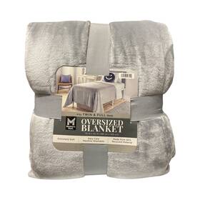 193968403485-p Members Mark Ny Extremely Soft And Warm Oversized Plush Blanket 78 Inch X 92