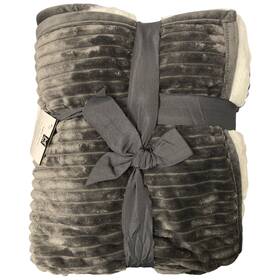 193968409548-p Members Mark Ny Extremely Soft Ribbed Throw Faux Fur Reverse 60 Inch X70 Dark Gray