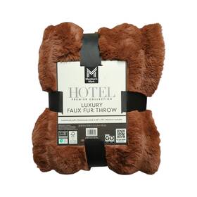 193968506087-p Members Mark Ny Hotel Premier Collection Luxury Faux Fur Throw 60 Inch X70