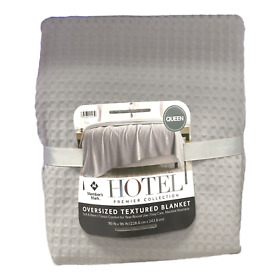 990007569 Members Mark Waffle Knit Blanket Queen Silver