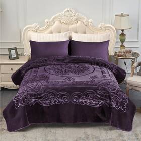 Merry Home 768605649269 Korean Fleece Blanket King Size 85 X 95 Inches- 9 Lbs Single Ply Soft Heavy