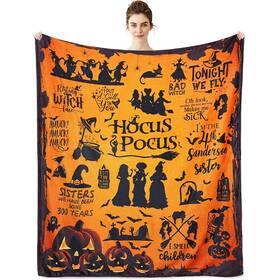 Metawu 072162333402 Witch Blanket Halloween Throw Blankets For Women Flannel Fleece