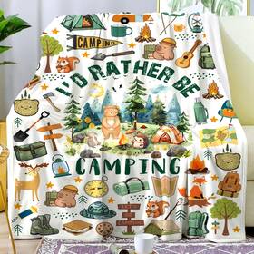 Nslpfdltes6 Mezococo #nslpfdltes6 Camping Gifts For Women Stuff Cool Essentials Accessories Blanket Thr