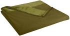 Mfnbkfqolv12 Shavel Home Products Micro Flannel Blanket Olive 718498905782