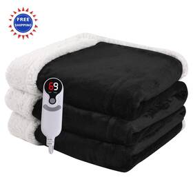Joy7284 Minervada Heated Blanket Electric 72 X84 Full Size 1-10 72x84 Heating Levels Hour Auto