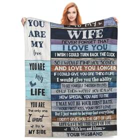 Minofiase 248696410778 Gifts For Wife To My Blanket Anniversary Birthday Christm