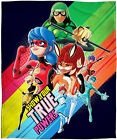 Zml0005bl Miraculous Ladybug True Power Soft Cuddly Plush Fleece Throw Blanket Wall Scroll