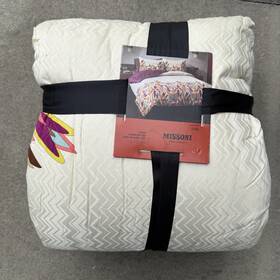 Missoni For Target 400993635065 Nwt Home Decor King Comforter Sham Set Flower Ivory Purple