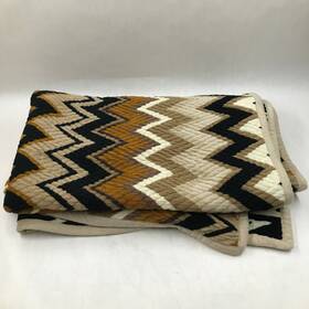 Missoni For Target 885308121295 Throw Blanket I Reversible 50x60 Black White Browns