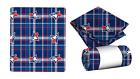 Mlol5130bltob-1 Mlb New Travel Blanket Plaid Toronto Blue Jays 774233432913