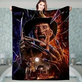 Jt460543 Modern Horror Nightmare On Elm Street Freddy Krueger Halloween Blanket 60x80
