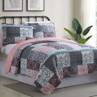 Modern Threads 3ctnqltg-syl-kg 100% Cotton 3 Pc Printed Reversible Quilt Sets