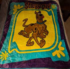 Mohawk Home 740673159611 Vintage Scooby-doo Fleece Throw Blanket 50 Inch X60 Cartoon Network 2001