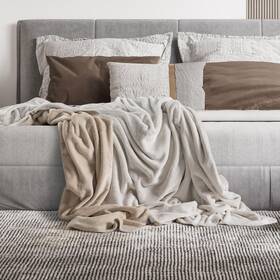Mon Chateau 810115940272 Luxury Over-sized Ultra Soft Reversible Flannel Throw Blanket For Co