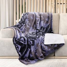 Mon Chateau 810115943099 New Premium Printed Ultra-plush Textured Flannel Throw Blanket - Perfect For