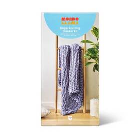 89429992 Mondo Llama Large Knit Blanket Craft Kit Gray -