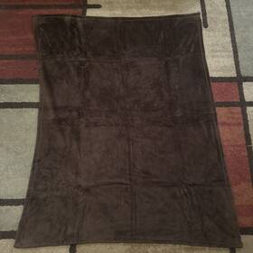 Moonlight Bedding 059060149025 Lifestyles By Home Accents Brown Plush Fleece Throw Super Soft Reversible