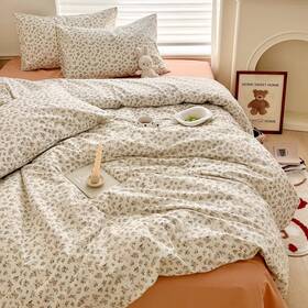 Mo240814txl1 Motntd Aesthetic Floral Twin Xl Duvet Cover And 2 Pillows Sham A